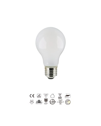 BOMBILLA LED - E27 OPAL ESTÁNDAR - 9W - 3000K - 1000Lm - 360º